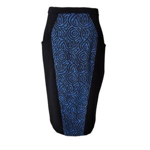 Eva Franco Black and blue skirt - Size 4
